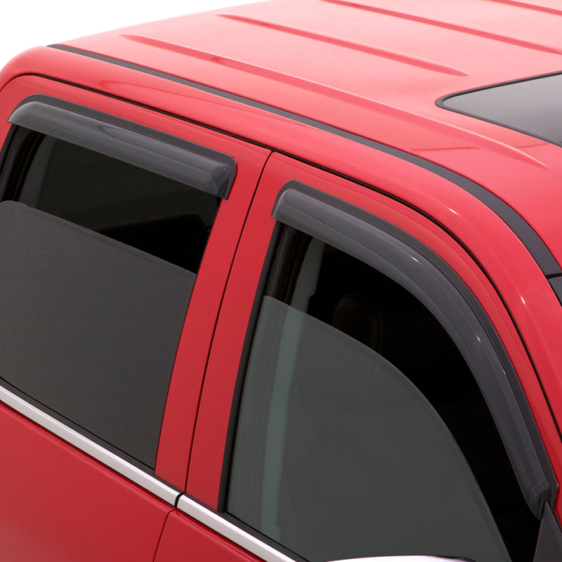 AVS 05-18 Nissan Frontier Crew Cab Ventvisor Outside Mount Window Deflectors 4pc - Smoke