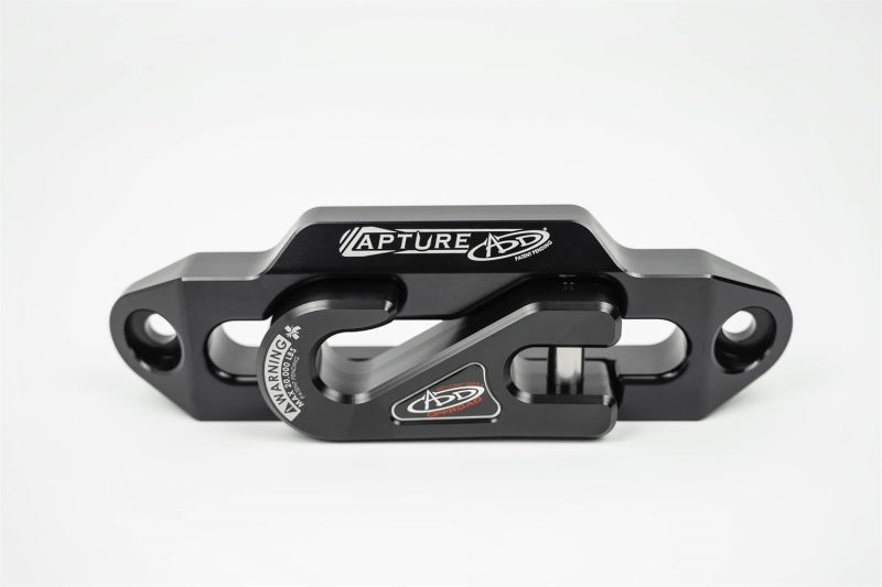 Addictive Desert Designs 1-5/16in Winch Fairlead Plate w/ Recessed Round End Hook - Black-Winch Accessories-San Diego Overlanding-Addictive Desert Designs