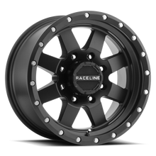 Load image into Gallery viewer, Raceline 935B Defender 20x9in / 8x170 BP / -12mm Offset / 130.81mm Bore - Satin Black Wheel