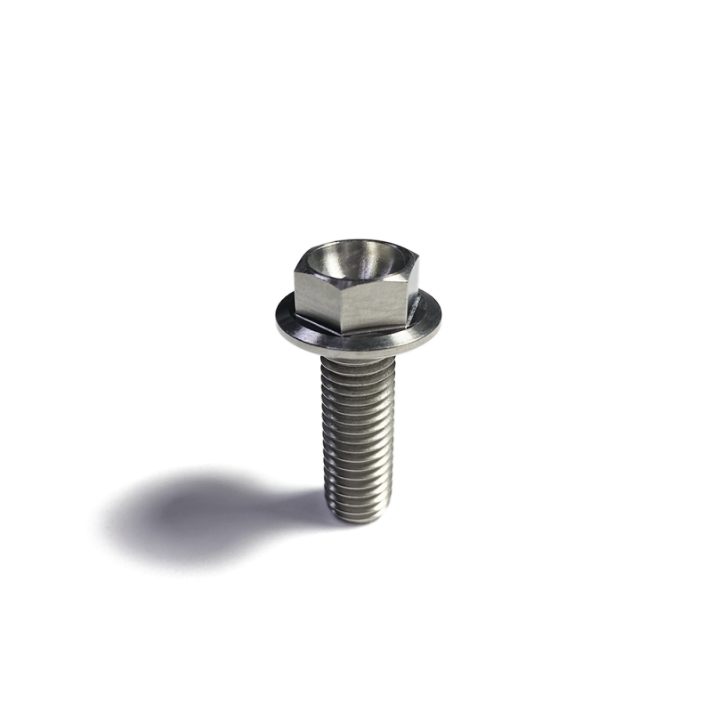 Ticon Industries Titanium Bolt Flanged M10x20x1.5TP 14mm 6pt Head