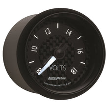 Load image into Gallery viewer, Autometer GT Series 52mm Full Sweep Electronic 8-18 Volts Voltmeter