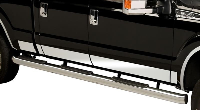 Putco 17-20 Ford SuperDuty SuperCrew - 6.5ft Bed Stainless Steel Rocker Panels