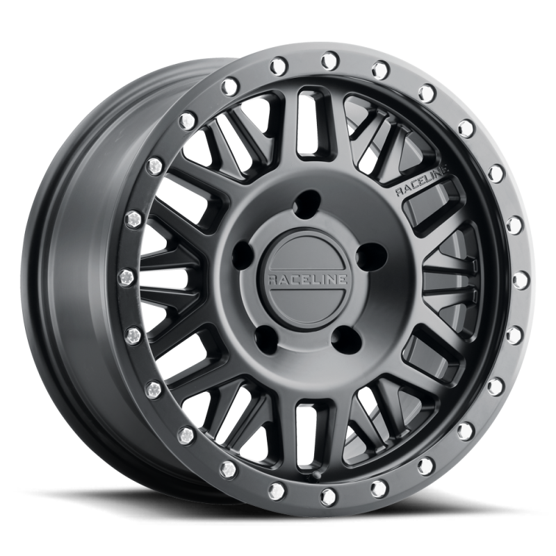 Raceline 951B Ryno 18x9in / 5x139.7 BP / 18mm Offset / 106.5mm Bore - Satin Black Wheel