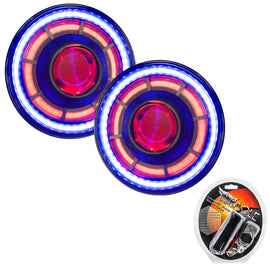 ORACLE Lighting 0718 Jeep Wrangler JK Oculus 7in ColorSHIFT Bi-LED Projector Headlights