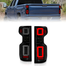 Load image into Gallery viewer, Anzo 19-21 Chevy Silverado Work TruckFull LED Tailights Black Housing Smoke Lens G2 (w/C Light Bars)