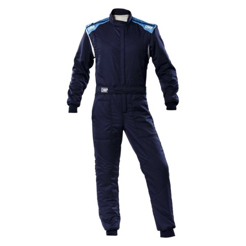 OMP First-S Overall Navy Blue/Cyan - Size 64 (Fia 8856-2018)