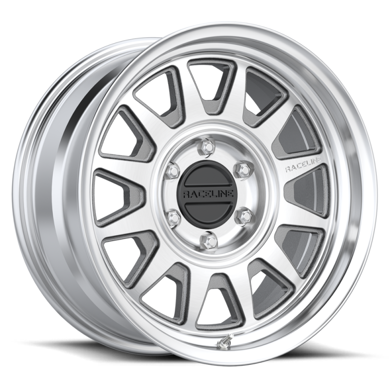 Raceline 952MC Aero 17x9in / 5x139.7 BP / -12mm Offset / 106.5mm Bore - Machined Wheel