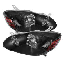 Load image into Gallery viewer, xTune Toyota Corolla 03-06 Crystal Headlights Black HD-JH-TC03-AM-BK