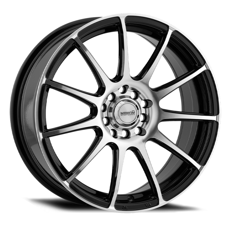 Maxxim Champ 16x7 8x100/114.3 ET40 Machined Face / Gloss Black