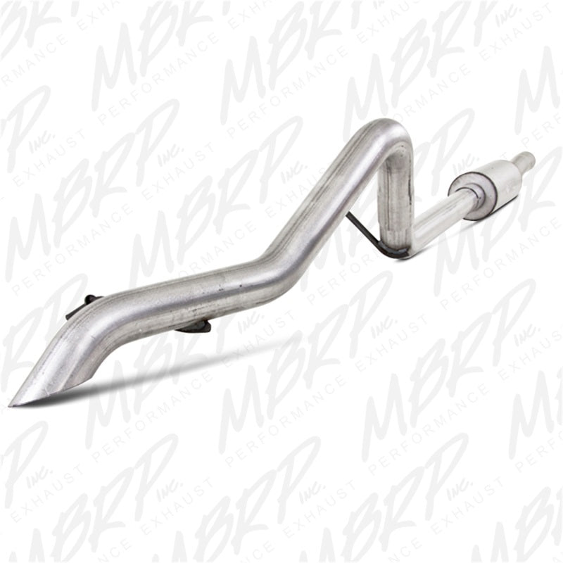 MBRP 2007-2009 Jeep Wrangler (JK) 3.8L V6 4 dr Off-Road Tail Pipe Muffler before Axle