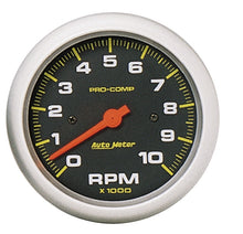 Load image into Gallery viewer, Autometer 3 3/8in Pro-Comp In-Dash 10000 RPM Tachometer