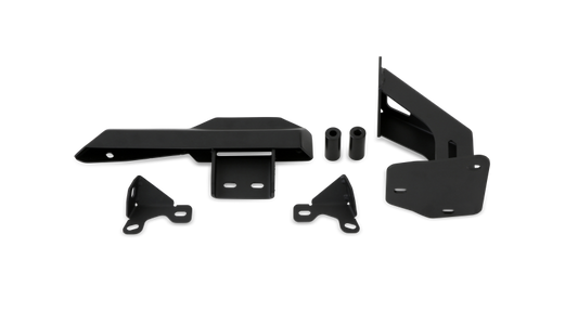 Durable Jeep Gladiator JT bumper step kit including various mounting brackets and supports from Body Armor 4x4, designed for the 19-21 Jeep Gladiator JT Bumper Step.
