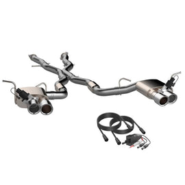 QTP 2018-2022 Jeep Grand Cherokee Trackhawk QTP Screamer Cat Back Exhaust system featuring 304SS construction and 4-inch tips.