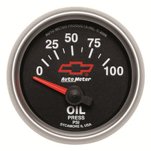 Load image into Gallery viewer, Autometer Oil Pressure 2-1/16, 0-100 PSI - Red Bowtie