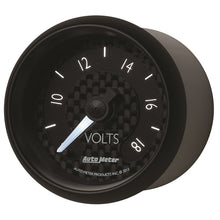 Load image into Gallery viewer, Autometer GT Series 52mm Full Sweep Electronic 8-18 Volts Voltmeter