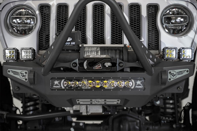 Addictive Desert Designs 1-5/16in Winch Fairlead Plate w/ Recessed Round End Hook - Black-Winch Accessories-San Diego Overlanding-Addictive Desert Designs
