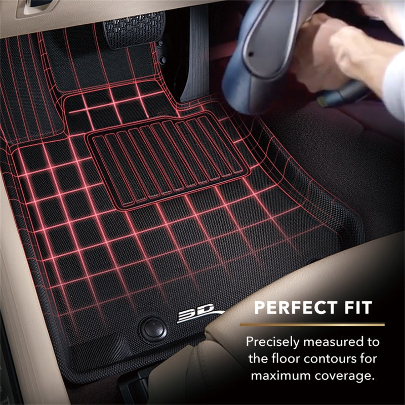 3D MAXpider 2010-2012 Toyota 4Runner Kagu 1st Row Floormat - Black