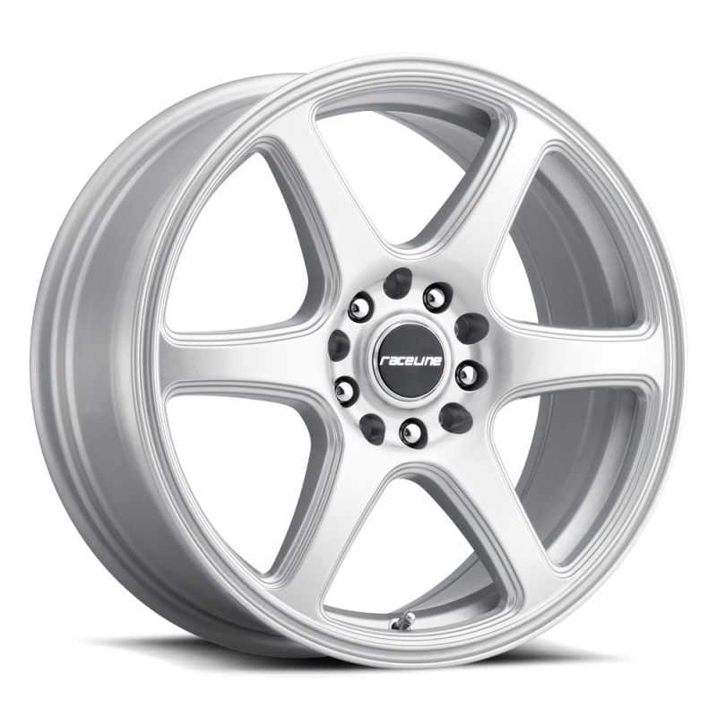 Raceline 146S Matrix 18x8in / 5x112/5x120 BP / 40mm Offset / 74.1mm Bore - Gloss Silver Wheel