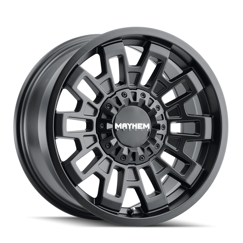 Mayhem 8113 Cortex 20x10 / 5x139.7 BP / -19mm Offset / 110mm Hub Matte Black Wheel