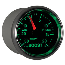 Load image into Gallery viewer, Autometer GS 52mm 30 in Hg/20 psi Mechanical Vacuum/Boost Gauge