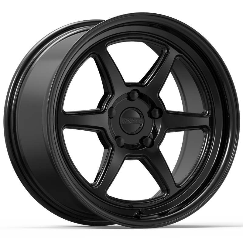 Kansei K14B Roku 18x9in / 5x110 BP / 12mm Offset / 73.1mm Bore - Gloss Black Wheel