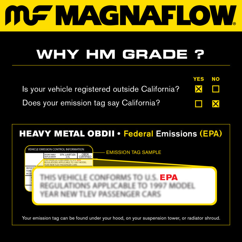 MagnaFlow Direct Fit Catalytic Converter 02-03 Toyota Tacoma 2.4L