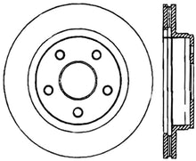 Load image into Gallery viewer, StopTech Power Slot 04-09 Dodge Durango / 10-18 Ram 1500 Front Right Sport Slotted Cryo Rotor