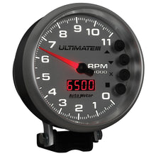 Load image into Gallery viewer, Autometer 5 inch Ultimate III Playback Tachometer 11000 RPM - Silver