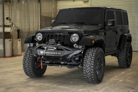 Addictive Desert Designs 07-18 Jeep Wrangler JK Stealth Fighter Front Bumper w/ Winch Mount-Bumpers - Steel-San Diego Overlanding-Addictive Desert Designs