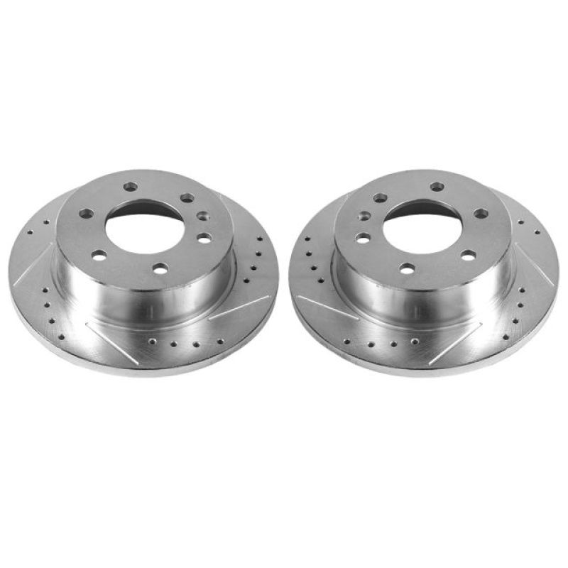 Power Stop 07-09 Dodge Sprinter 2500 Rear Evolution Drilled & Slotted Rotors - Pair