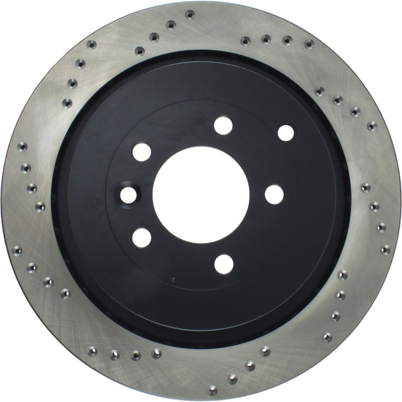 StopTech 05-09 Land Rover LR3 / 06-13 Land Rover Range Rover Sport Drilled Right Rear Cryo Rotor