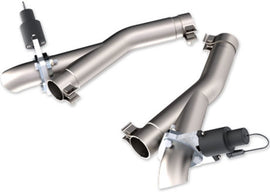 QTP 2011-2024 Dodge Durango 5.7L Aggressor Cutout Pipes highlighting the stainless steel and design features.