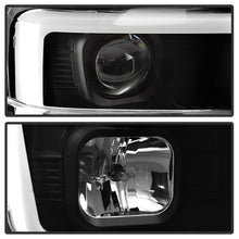 Load image into Gallery viewer, Spyder 08-10 Ford F-250 Projector Headlights V2 - Light Bar DRL LED - Black PRO-YD-FS08V2-LB-BK