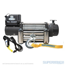 Load image into Gallery viewer, Superwinch 11500 LBS 12V DC 3/8in x 84ft Steel Rope Tiger Shark 11500 Winch