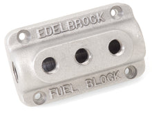 Load image into Gallery viewer, Edelbrock Fuel Block Triple As Cast