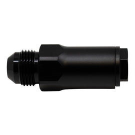 DeatschWerks 8AN Male Flare to 1/2in Ford Male EFI Quick Connect Adapter - Anodized Matte Black