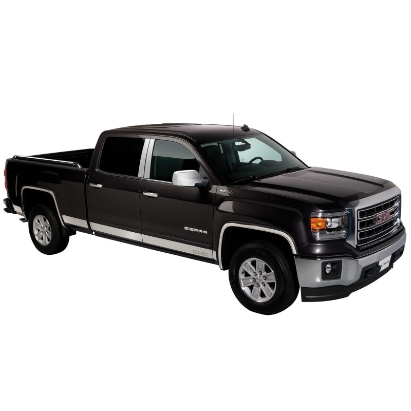 Putco 07-13 GMC Sierra Extended Cab 5.5ft Box - 6in Wide - 12pcs - SS Rocker Panels