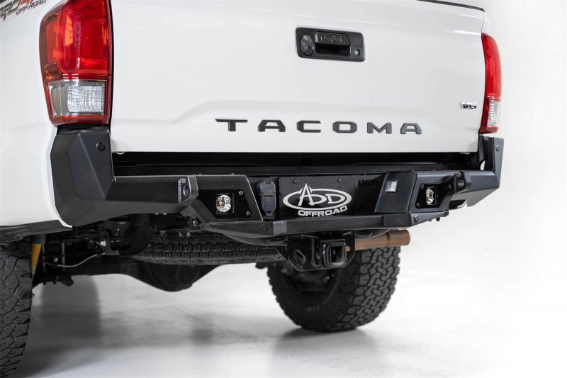 Addictive Desert Designs 16-19 Toyota Tacoma Stealth Fighter Rear Bumper w/ Backup Sensor Cutouts-Bumpers - Steel-San Diego Overlanding-Addictive Desert Designs