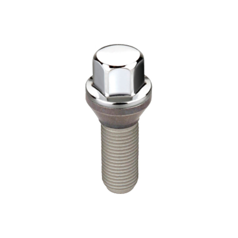 McGard Hex Lug Bolt (Cone Seat) M12X1.25 / 17mm Hex / 25.6mm Shank Length (Box of 50) - Chrome