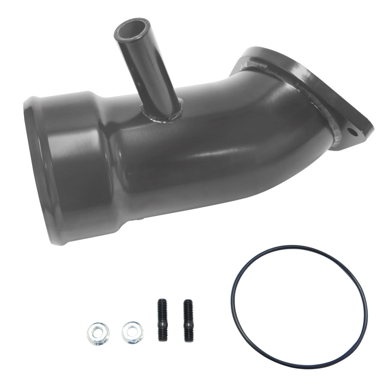 Wehrli 17-19 Chevrolet 6.6L L5P Duramax 3.5in Intake Horn w/PCV Port - WCFab Grey