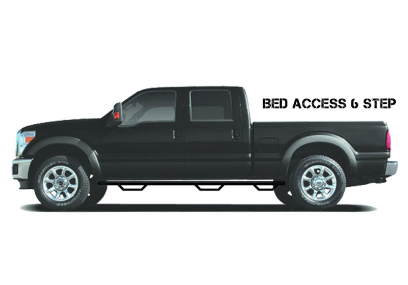 N-Fab Nerf Step 07-13 Chevy-GMC 1500 Crew Cab 5.7ft Bed - Tex. Black - Bed Access - 3in