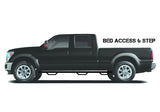 N-Fab Nerf Step 19-20 Chevy/GMC 1500 Double Cab 6.5ft Bed - Bed Access - Gloss Black