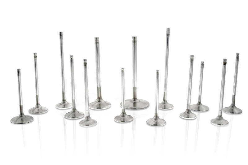 Ferrea Chevrolet SB 1.6in 7mm 5.55in 12 Deg Rad Groove +.600 Super Alloy Exhaust Valve - Set of 8