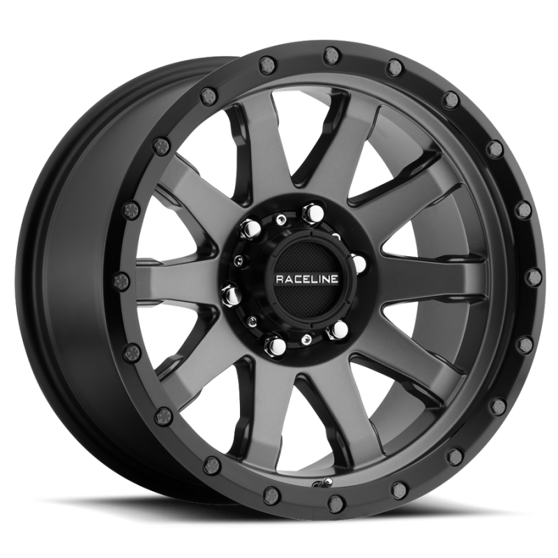 Raceline 934G Clutch 20x9in / 5x150 BP / 18mm Offset / 110.3mm Bore - Gunmetal Wheel