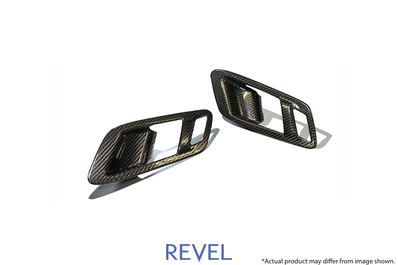 Revel GT Dry Carbon Inner Door Handle Cover 2020 Toyota GR Supra - 2 Pieces