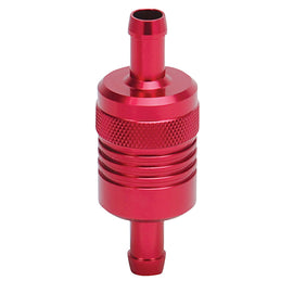 Russell Performance Red Street Fuel Filter (3in Length 1-1/8in diameter 3/8in inlet/outlet)