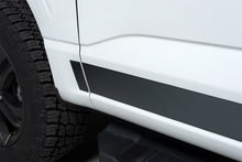 Load image into Gallery viewer, Putco 2021 Ford F-150 Super Crew 6.5ft Short Box Black Platinum Rocker Panels (4.25in Tall 12pcs)