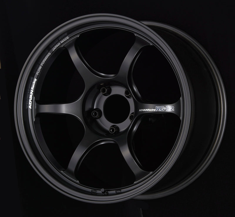 Advan RG-D2 18x8.0 +44 5x114.3 Semi Gloss Black Wheel