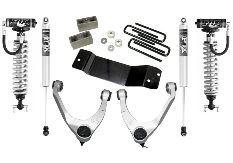 Superlift 14-19 Chevy Silv 4WD 3.5in Lift Kit w/ Alum Control Arms Fox Front Coilover & 2.0 Rear