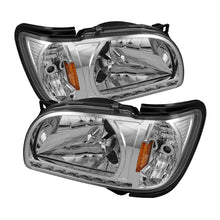 Load image into Gallery viewer, xTune Toyota Tacoma 01-04 1 Piece w/ Black Trim Corner Crystal Headlights HD-ON-TT01-1PC-LED-C